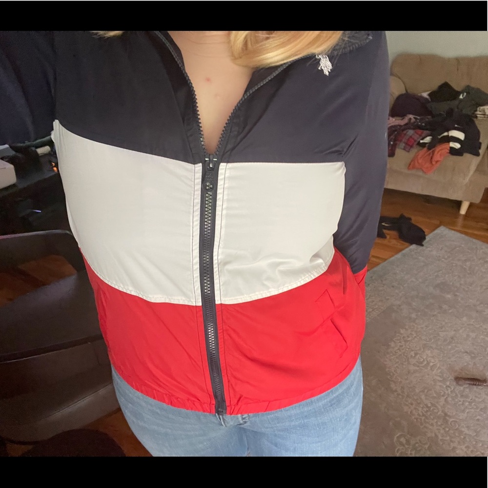 Red White Blue Polo Lightweight Jacket